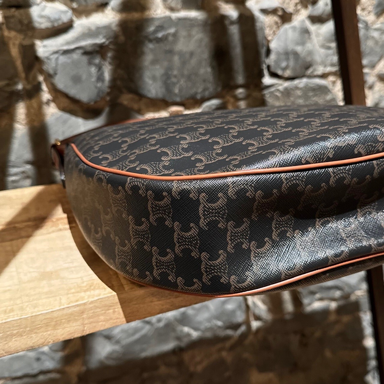 Celine Triomphe Print Medium Heloise Shoulder Bag - image 5