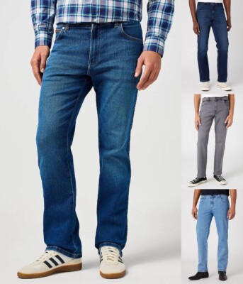 Wrangler Texas Stretch Jeans Mens Straight Leg Classic Denim Pants