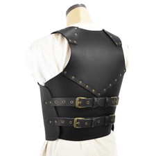 Medieval Warrior Chest Armor Cosplay Costume Armor Chest Vest PU Leather