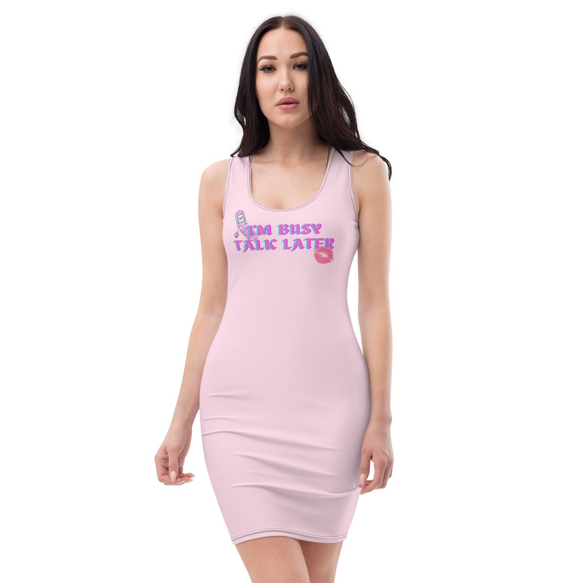 leopard print bodycon maxi dress Evodie modern look. bunu Women's Chocolate Contrast Satin Classic Tank Dress (Size):L