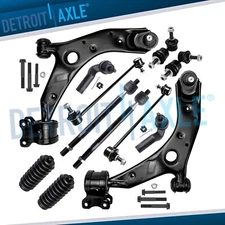 12pc Front Lower Control Arms Tie Rod Sway Bars for 2004 - 2009 Mazda 3 Sport 5