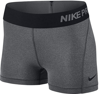NEW NIKE PRO [M] Women's 3.0'' COMPRESSION Yoga/Gym Shorts-Grey/Black 725443-021