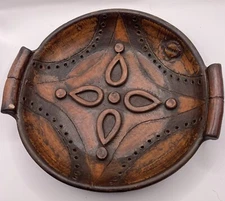 Romanian Pottery-Baia Mare, Maramures-Sitar Brothers Signed Molded Plate