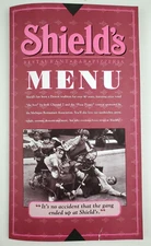 2000s Detroit Michigan Shield's Restaurant Bar Pizzeria Menu MI Laminated