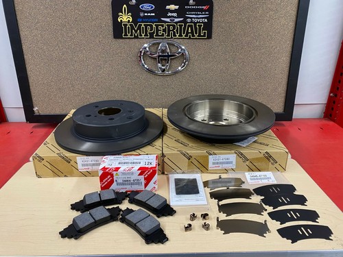 2012-2017 PRIUS V TOYOTA genuino fabricante de equipos originales nuevo kit de freno de disco trasero pastillas y cuñas - Imagen 2 de 12