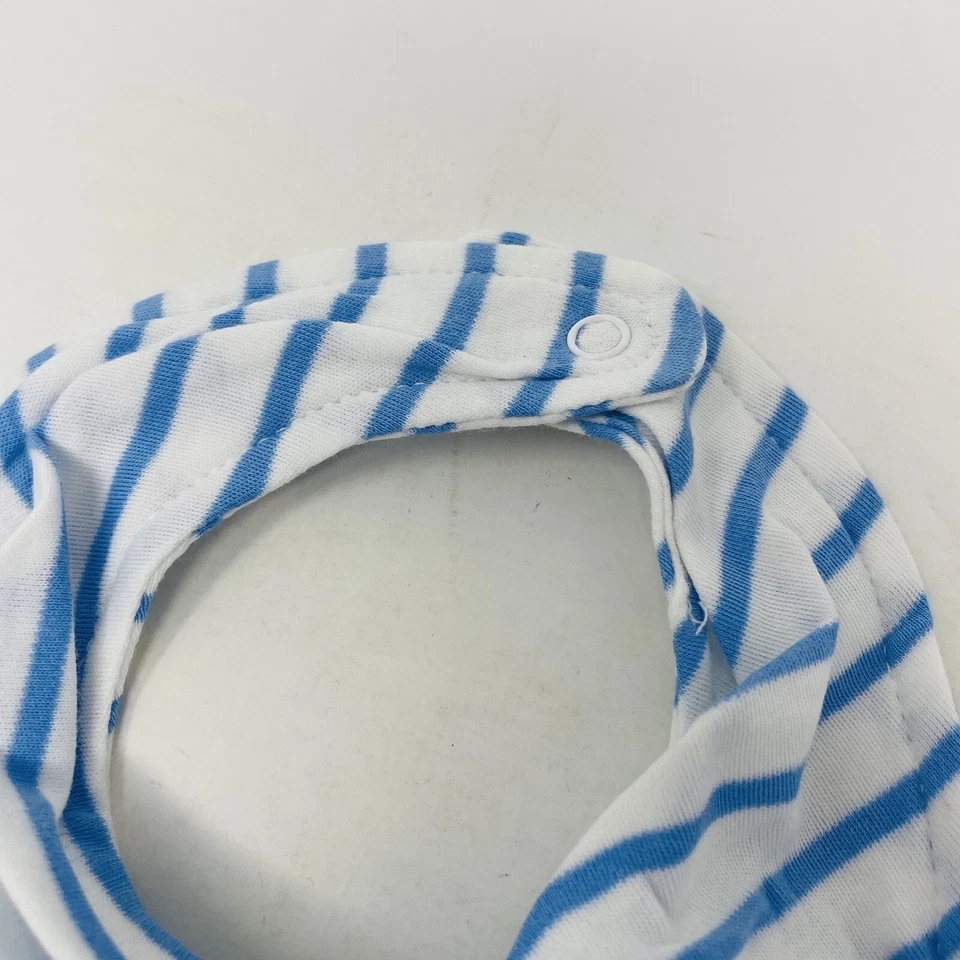 Janie and Jack Bebé Niño Recién Nacido Talla Única Bandana Babero en Blanco/Azul $14 Foto 3 de 4