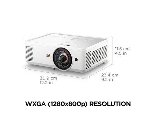 ViewSonic PS502W 4,000 ANSI Lumens WXGA Short Throw Business & Education Project - Picture 5 of 12