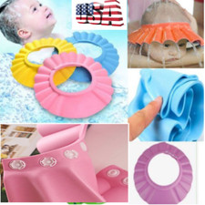 Baby Kids Shower Cap Hat Children Bath Bathing Shampoo Water Hair Shield Adjust