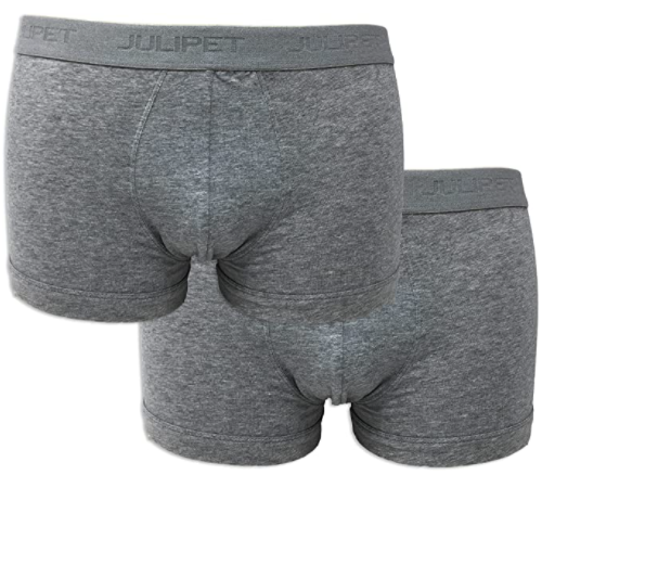 Boxer Bi-Pack Biancheria Intima Uomo Julipet In Cotone 100