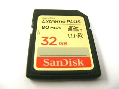 32GB SDHC Card Extreme Plus Class 10  80 MB/s ( 32 GB SDHC ) SanDisk gebraucht