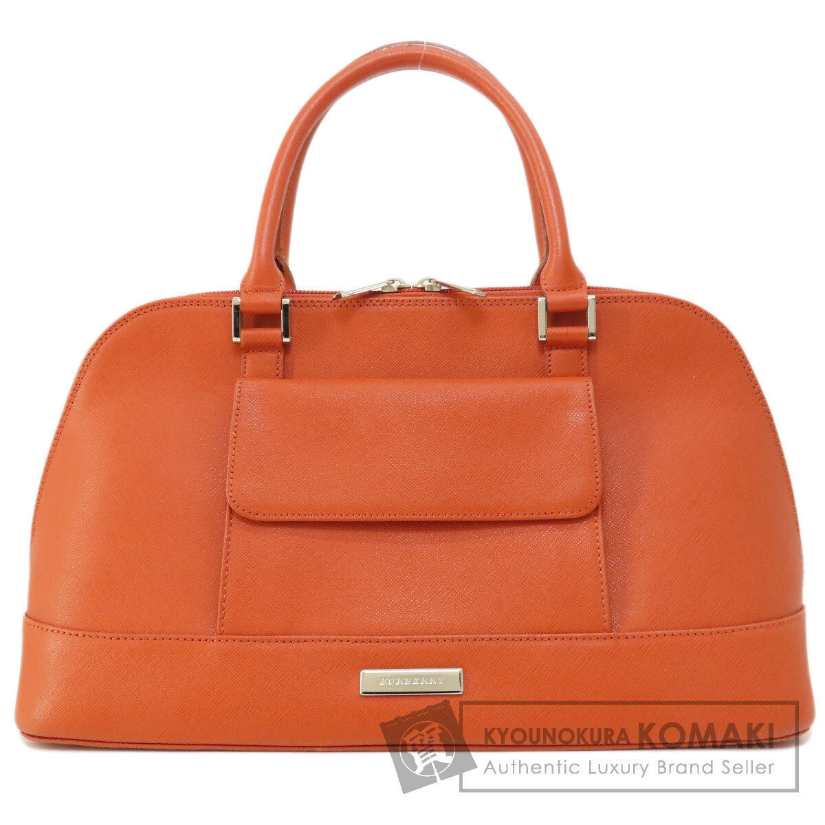 BURBERRY Logo Bracket Tote Bag PVC Women s Used