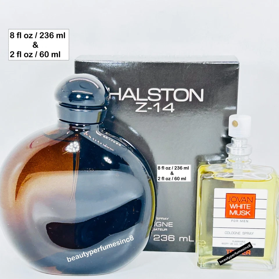 Lote de 2 - Halston Z-14 por Halston Colonia Spray 8 OZ Para Hombres Totalmente Nuevo Foto 3 de 4