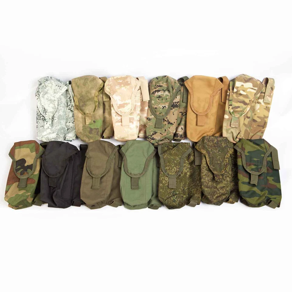 Tactical Pouch For 2 Magazines, 1 ROP Left & Knife MOLLE Techinkom Russian Army