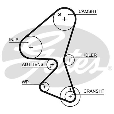 For Peugeot 307 HDi 110 Genuine Gates Timing Cam Belt