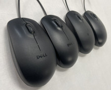 Dell MS111-T USB Optical Wheel Mice Lot of 4