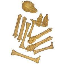 11 teilig Streudeko Skelett Knochen Halloween Karneval Fasching Grusel Party