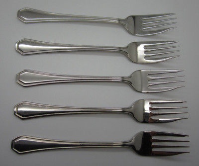 Towle TWS531 Pattern 18/10  Stainless Set 5 (7 1/2'') Salad Forks Free Ship!