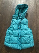 Girls Teal Blue Puff Vest Size 2t By Orchestra #18