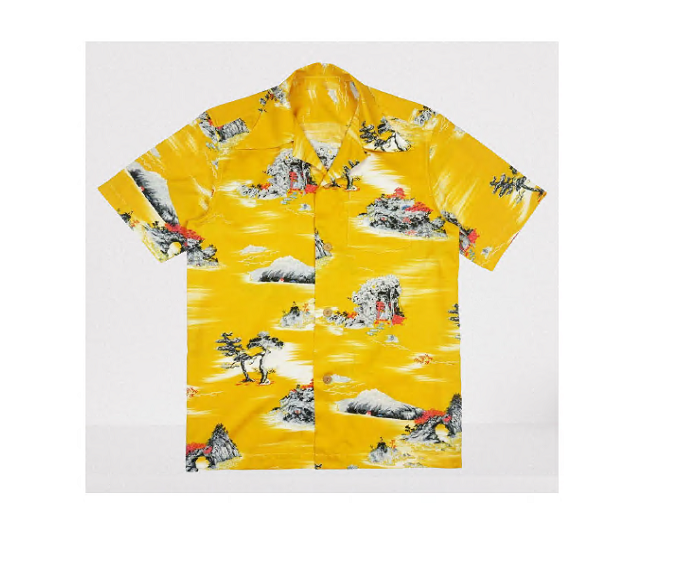 In Hollywood Brad Pitt Hawaiian Shirt Yellow T Shirt Champion Once