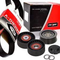Gates 6PK2460 Keilrippenriemen + Rolle FüR Audi A4 B6 B7 A6 C6 A8 2.7 3.0