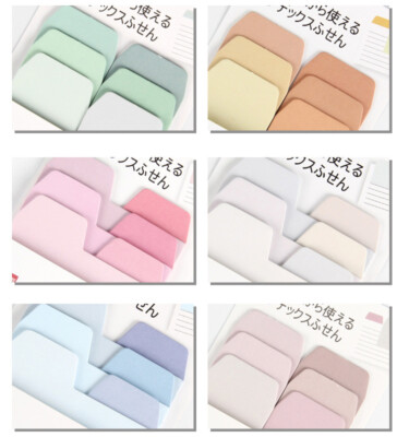 Mini-Haftnotizblock japanischer Farbverlauf Regenbogen Lesezeichen Memo Index Registerkarten