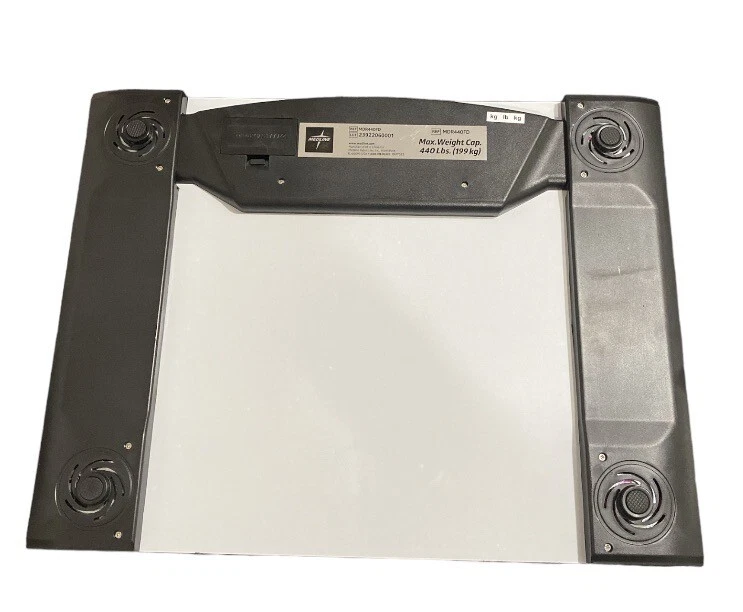 Báscula digital de piso Medline 440 lb. Capacidad de peso MDR440FD Foto 2 de 2