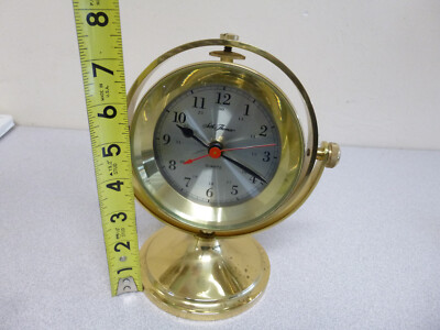 Vintage Seth Thomas Schooner 1044 Talley Brass Nautical Maritime
