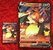 Pokemon TCG Celebrazioni Lance's Charizard V & Jumbo Card Promozione SWSH133