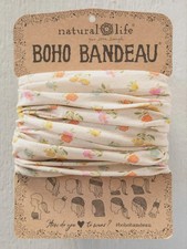 FULL BOHO BANDEAU HEADBAND - PASTEL FLORAL