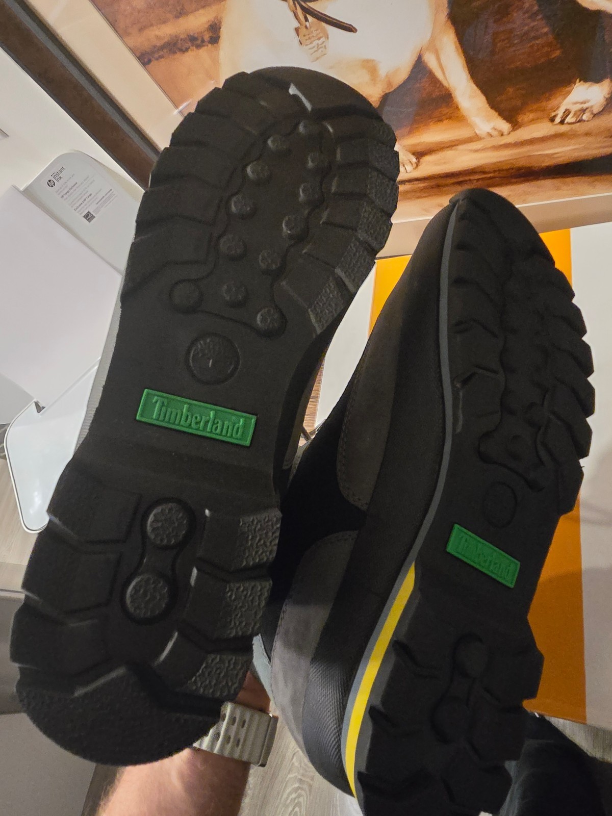 TIMBERLAND EURO HIKER MID [TB0A2A38033] MENS Size 10 US Grey / Black / Yellow image 9