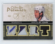 2007-08 O-Pee-Chee Premier Remnants Quad /20 Patch Martin St. Louis - Bolts