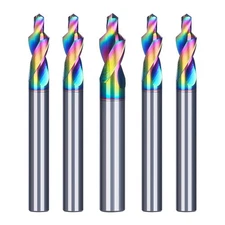 Colored Steel Step Drill for CNC and Engraving with Multi Material Capability