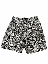 Janie and Jack Paisley Shorts Girls Size 6 Black White Floral Boho