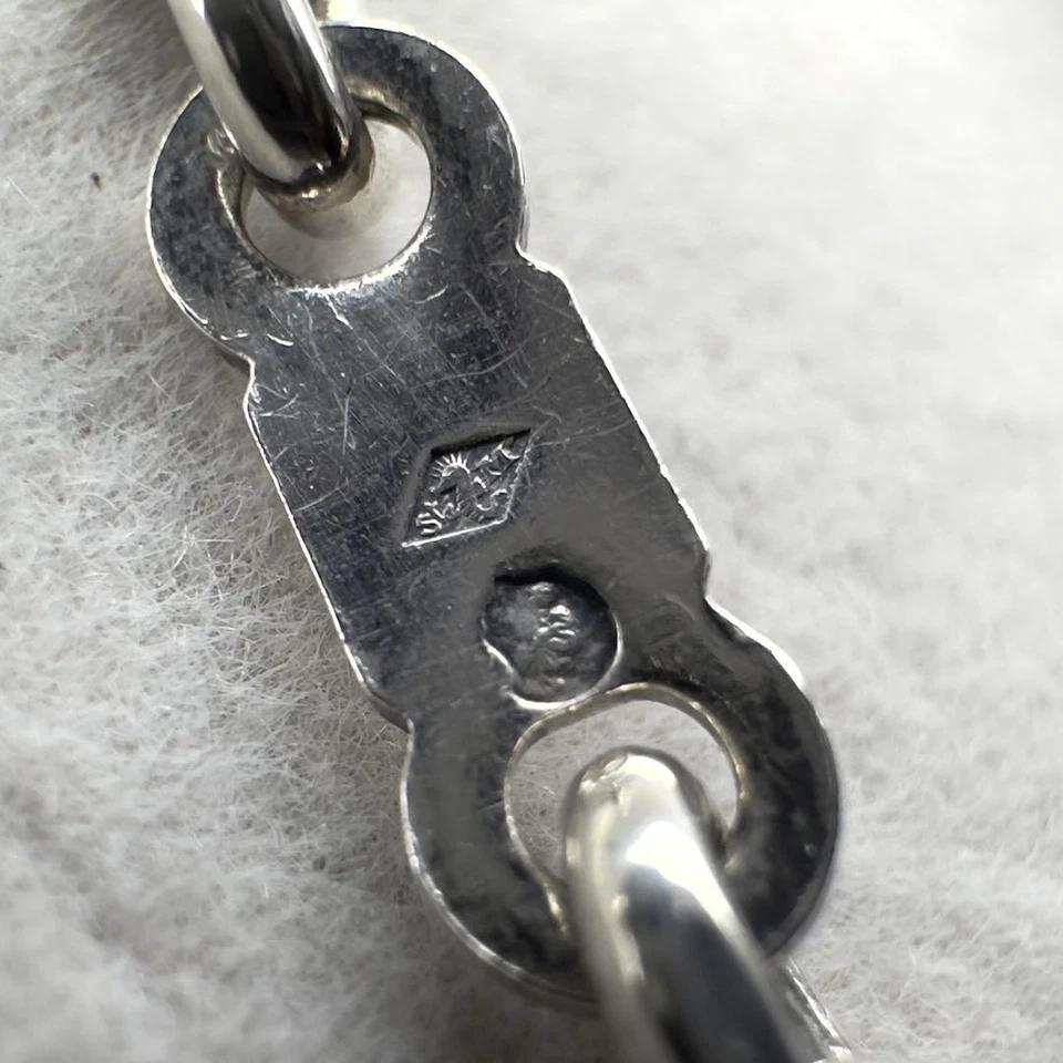 HERMES Fruit Bag Charm Arancione Verde Argento Pelle Autentica Buone Condizioni - Immagine 4 di 4