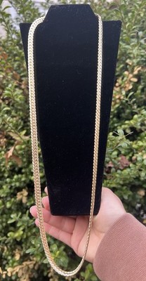 Chain/Cadena Unisex-Oro Laminado Larga Especial Para Hombre O Para Mujer