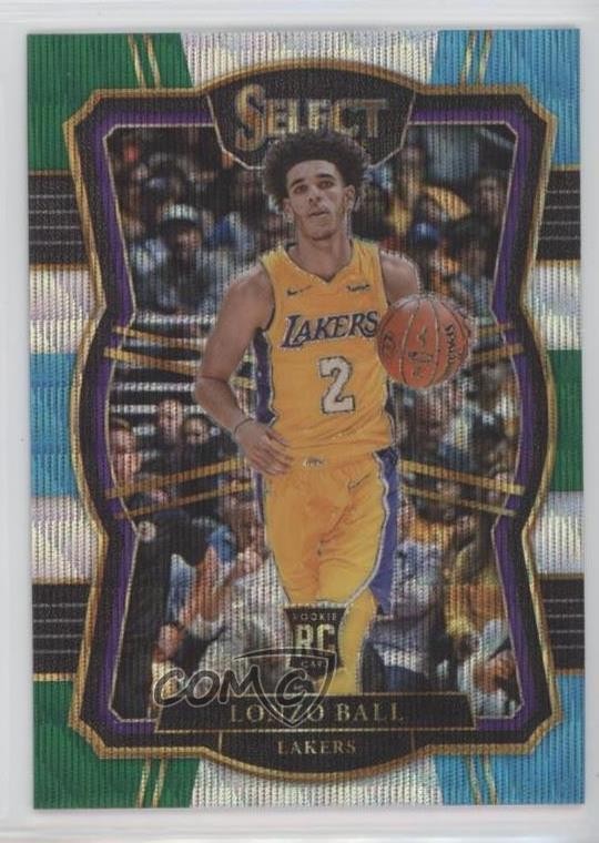 2017-18 Panini Select Premier Level Tri-Color Prizm Lonzo Ball #161 5xx