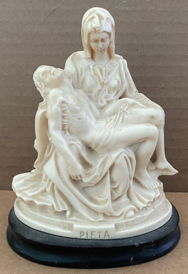 Vintage A. SANTINI Sculpture PIETA Statue Figurine Made Italy