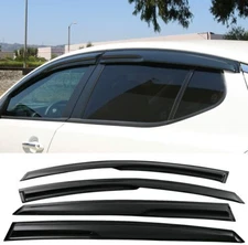 For 2016-2019 Kia Optima Acrylic Black Window Visors Rain Guard Wind Deflector*