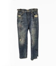 Balenciaga Distressed Scribble Graffiti Denim...
