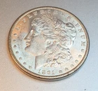 1891 P Morgan Silver Dollar $1 Brilliant Uncirculated MS BU - Tougher Date
