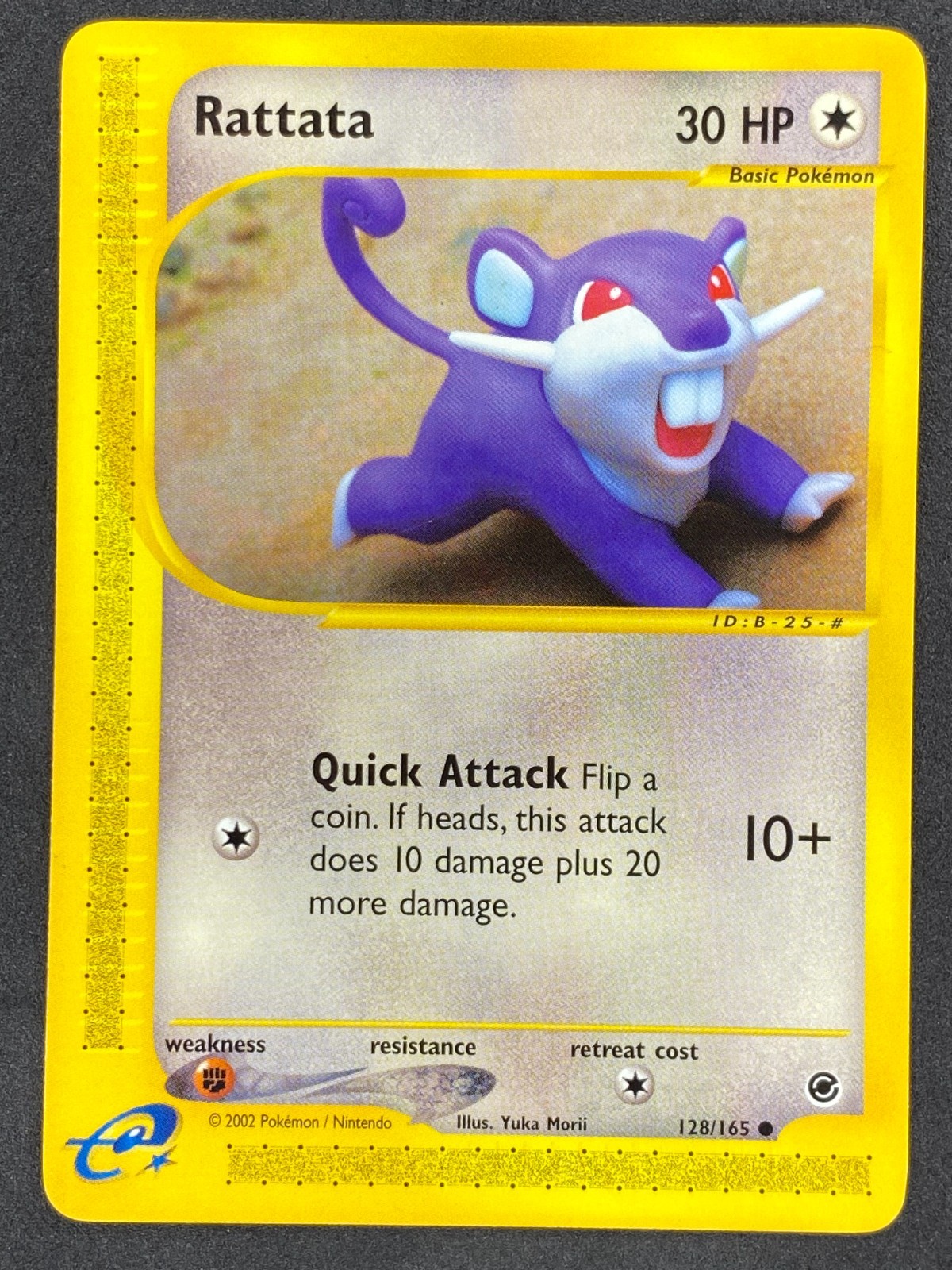 Pokémon Rattata 128/165 EX Expedition NM