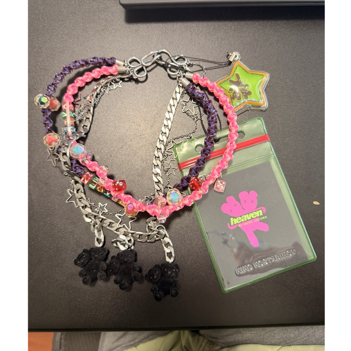 Heaven by Marc Jacobs kiko Multicolor necklace Bear Star Dice