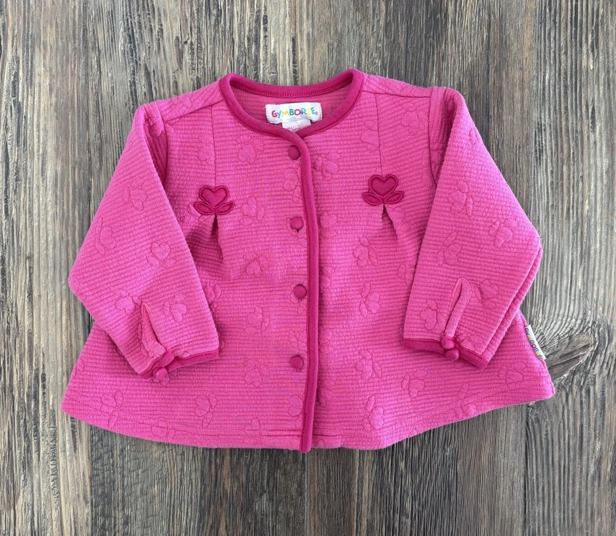 Cardigan Gymboree Garden Party Butterfly Ribbon - Taille 3T - Rose/vert - Très Bon état
