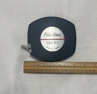 VTG Wards Powr-Kraft 100 ft White Tape Measure Model 84-4098-100