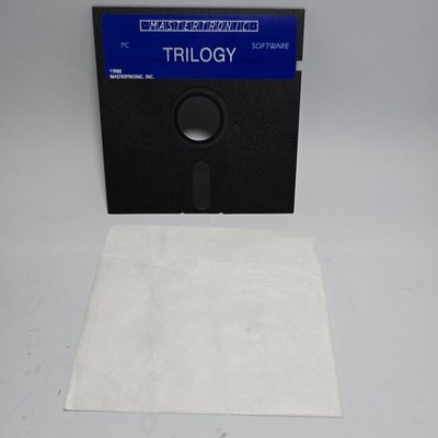 Mastertronic Trilogy IBM PC DOS Vintage Computer Software Disk Untested