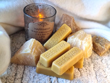 5 x Yellow Beeswax Bars Blocks 100% Pure & Naturally Scented Organic Beeswax