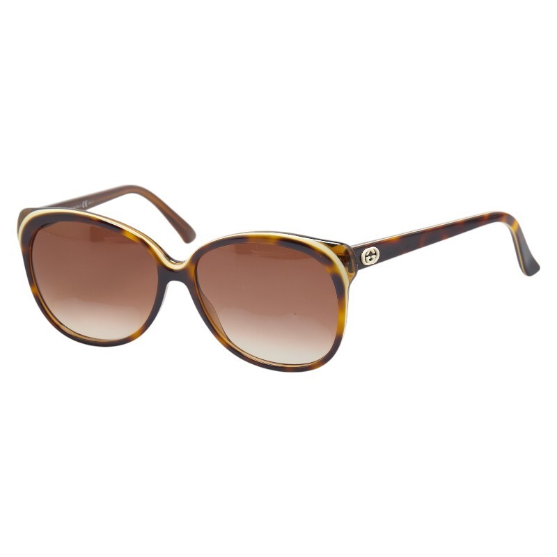 GUCCI Sunglasses GG3165 S Brown Plastic Ladies GUCCI Used