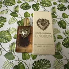 Dolce & Gabbana DEVOTION Eau De Parfum Intense .17 oz., New In Box!