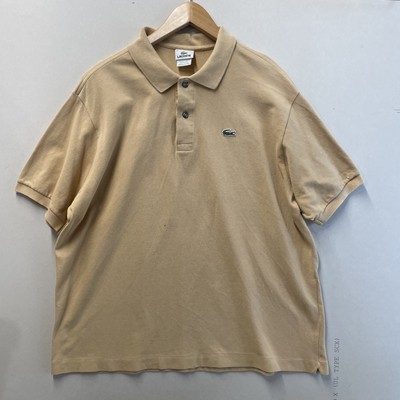 French Lacoste Polo Shirt Men s 8 / 3XL Brown Short Sleeve Cotton Preppy Casual