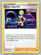 Elesa's Sparkle 233/264 SWSH08: Fusion Strike Uncommon Pokemon Card NM